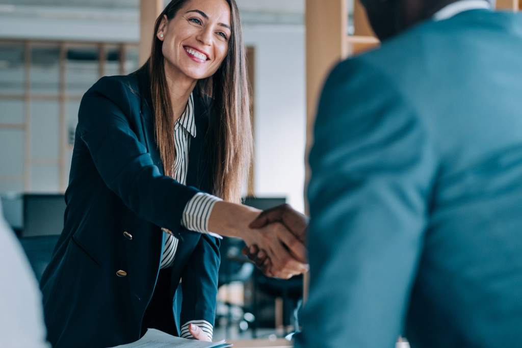 Talent Acquisition Manager Shaking Hands