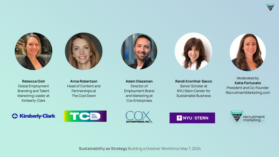 Panelists and host for our Sustainability as Strategy webinar